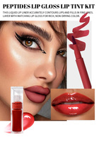Kits de Maquillage en Gros : Gloss à Lèvres et Crayons à Lèvres OEM ODM – Gloss et Teinte à Lèvres Peptidiques Haute Pigmentation – Coffret Cadeau Marque Privée