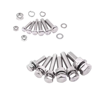 Vis en acier inoxydable 410 M6-M12, boulons hexagonaux, fixations personnalisables conformes aux normes ISO DIN ANSI BS, métriques et impériales, finition zinguée 12 mm - Product Image 1