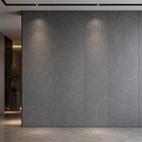 Panel de Cristal de Carbono Gris Oscuro, Sistema de Pared Comercial WYRAX