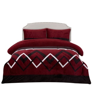 Juego <span class=keywords><strong>de</strong></span> <span class=keywords><strong>Manta</strong></span> Borrego, 3 piezas, franela y Sherpa, 100% poliéster, suave y cálido, para invierno - Product Image 1