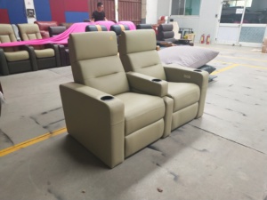 Meubles de cinéma en cuir de luxe modernes, fauteuil VIP de cinéma personnalisé, fauteuil inclinable électrique - Product Image 3