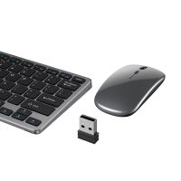 Juego de Teclado y Ratón Inalámbricos a Precio de Fábrica, para Computadora de Escritorio, Hogar, Oficina, Juegos, Profesional, 2.4G+BT, Modo Dual, 78 Teclas