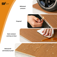 Panel de Pared de PVC Impermeable Moderno al por Mayor, Revestimiento Decorativo de Pared para Interiores, para Sala de Estar Comercial y Residencial