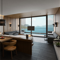 Service de personnalisation de projets de chambres d'hôtel 5 étoiles de luxe tout-en-un, solution de design d'intérieur et de mobilier hôtelier moderne