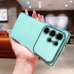 เคส TPU ชุบด้วยไฟฟ้ารูปหัวใจหยักเป็นคลื่นขนาดใหญ่สำหรับซัมซุง S24 S25 S22 S23สำหรับซัมซุง A15 A14 A16 A24 A26เคสโทรศัพท์ - Product Image 3