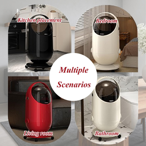 High-End Desktop Trash <b>Bin</b> for Home Cute Girls Bedroom and Living Room Large Capacity with Built-in Structure Lid - Product Image 2