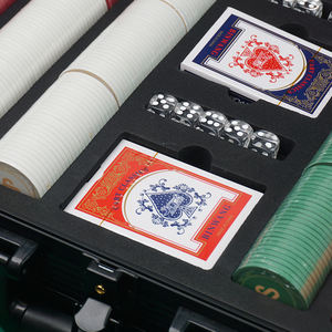 Trolley vide en aluminium de grande capacité de Offre Spéciale pouvant contenir 1000ct jetons de poker 3 cartes de poker et 10 dés pour jeu de casino - Product Image 5