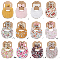 Bavoirs en coton Double face pour bébé fille, serviette de salive, vêtements pour enfant en bas âge