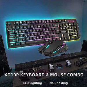 Wireless Gaming Keyboard and Mouse Combo with <b>LED</b> Backlit 3800mAh Battery & Anti-Ghosting Features - Product Image 4