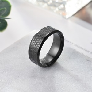 Unisex Stainless Steel <b>Ring</b> Geometric Design Rotating <b>Titanium</b> Steel Fashion Jewelry Gift - Product Image 4