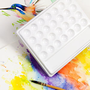 BOMEIJIA <span class=keywords><strong>Palette</strong></span> d'<span class=keywords><strong>aquarelle</strong></span> de dessin d'artiste professionnel de haute qualité <span class=keywords><strong>Palette</strong></span> de peinture <span class=keywords><strong>aquarelle</strong></span> en céramique - Product Image 3