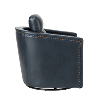 Fauteuil pivotant de loisirs en cuir véritable de haute qualité, vente en gros d'usine