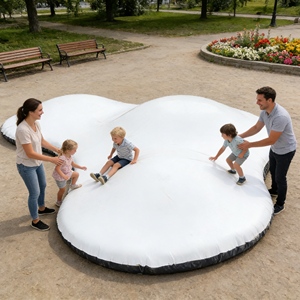 Castillo Inflable <span class=keywords><strong>en</strong></span> Oferta, Trampolín Comercial Inflable para Exteriores, Configuración Completa para Parque de Diversiones Grande - Product Image 2