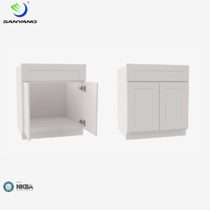 Stile americano Standard armadi da cucina in legno massello Shaker Design pronto per il montaggio armadi superiore e inferiore lavello Base armadio - Product Image 3