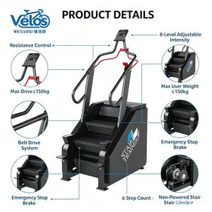 Appareil de fitness motorisé pour l'escalade, machine d'escalade, équipement de gym à domicile, Velos-X200D Série X200, simulateur d'escalade commercial - Product Image 2