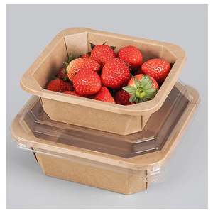 Boîte à lunch à emporter en papier kraft biodégradable personnalisée pour restaurant à emporter Boîte à nourriture jetable pour récipient à aliments à emporter - Product Image 6