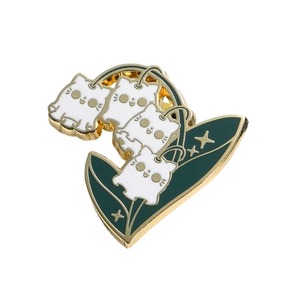 Broche fantaisie chat et muguet - Product Image 5