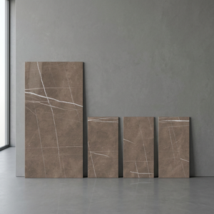 Azulejos de Porcelana Cerámica Pulpi Marrón 800x1600mm Brillantes para Pared y Suelo, Diseño de Piedra de Ágata - Product Image 1