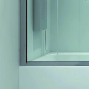 Baignoire d'angle KV05 Kamalu 170x80cm avec portes de douche en verre de 6 mm d'épaisseur - Product Image 6