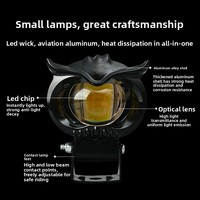 Projecteur LED super lumineux jaune/blanc pour moto, type œil de chat, pour éclairage transfrontalier Zhongshan Guangdong