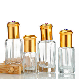 3ml 6ml 9ml 12ml Huile essentielle octogonale à bille sur bouteille en verre octogonale de poche en verre pour parfum - Product Image 1