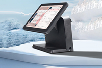 Nouvelle mode 2025, système de caisse enregistreuse tactile capacitif carré POS 15/15,6 pouces, Win7 Android7.1, terminal POS