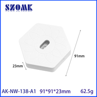 Caja de plástico ABS de 91x91x23mm para módulo de altura de dron, sensor de distancia al suelo, equipo de detección de corto alcance, protección.