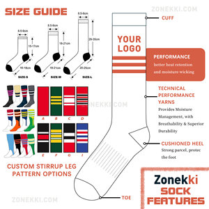 Chaussettes <span class=keywords><strong>de</strong></span> baseball personnalisées <span class=keywords><strong>de</strong></span> haute <span class=keywords><strong>qualité</strong></span> ZONEKKI, chaussettes <span class=keywords><strong>de</strong></span> baseball légères pour la vitesse et l'agilité, chaussettes <span class=keywords><strong>de</strong></span> performance pour le baseball - Product Image 2