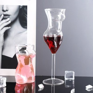 كأس زجاجي على شكل امرأة عارية مثيرة لشرب النبيذ الأحمر والكوكتيلات للحفلات - Product Image 2