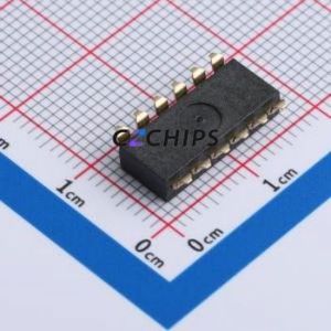 DO-06PD DIP Switch SMD,P=2.54mm Switch Flat Toggle, Raised Type Single Pole Single Throw 6 2.54mm - Product Image 2