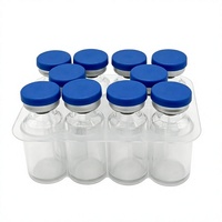 Flacons écologiques stériles dépyrrogénés en verre borosilicate transparent, 2, 3 ml, 2r, 4, 6, 10 pièces