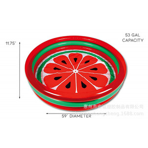 Inflatable Watermelon Pool For Kids 3-6 Years Old PVC Round Home Use - Product Image 5