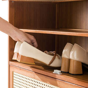 Nuova <span class=keywords><strong>Scarpiera</strong></span> Moderna in Bambù per Soggiorno a Prezzo Conveniente, con Anta Ribaltabile Antipolvere, Portascarpe di Lusso - Product Image 4