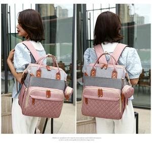 Bolsa de Pañales Impermeable Personalizada para Mamá y Bebé, Mochila, Juego de Bolsas para Bebé, Multifuncional para Viajes - Product Image 5