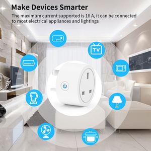 X328 Uk Standard 16a 110-240v Ac Wifi <b>Smart</b> Socket Uk Gauge Plug Directly Connected to Alexa Speaker Tape Metering Stat - Product Image 3