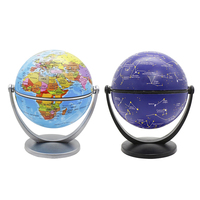 Globo Terráqueo de Plástico de Alta Calidad, Estilo Europeo, Adorno de Escritorio para la Enseñanza de Geografía, Venta al por Mayor