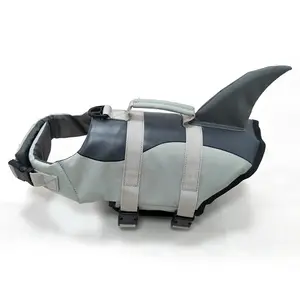 2024 New fashion dog life jacket for swimming shark mermaid pet dog swimming jacket Europe hot sale dog flotation vest