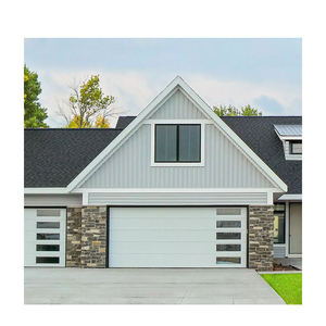 Bán buôn 16x7 cách điện thép cắt cửa nhà để xe sản xuất Trung Quốc cho biệt thự và nhà ở bảng màu Trắng - Product Image 4