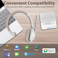 Casque à réduction de bruit ENC à double mode 2.4G et professionnel avec longue autonomie de batterie 500mAH