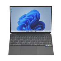 Portátil de nivel superior súper fino personalizado 16GB RAM 256GB SSD 15,6 pulgadas 1080P IPS Notebook 7 colores Teclado retroiluminado ordenador portátil