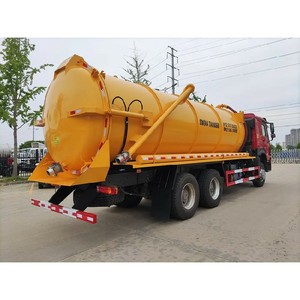 Camion-citerne de nettoyage des eaux usées Sino HOWO 6X4 23CBM, camion de nettoyage des égouts par aspiration et jet - Product Image 2