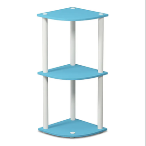 Wholesale Simple Stylish Multiple Color <strong>Corner</strong> <strong>Units</strong> <strong>Living</strong> <strong>Room</strong> Furniture Mini PVC Pipe and Wood 5 Layers <strong>Corners</strong> Cabinet - Product Image 3