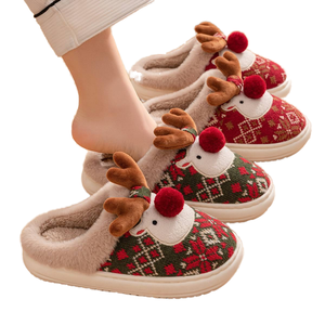 Pantuflas de invierno y primavera para mujer, cálidas, de moda, con forro de algodón y suela de EVA, al por mayor - Product Image 1