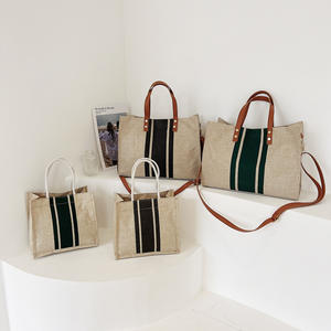 كيس كتان قابل لإعادة الاستخدام بشعار مخصص لتعبئة القماش المتين للنساء - Product Image 3