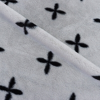 Nouveau design 2026 : Tissu en peluche doux et confortable, motif trèfle à quatre feuilles, aspect lapin moelleux