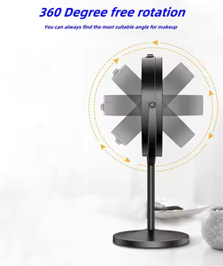 8 Inch Black 10X <strong>Magnifying</strong> Rechargeable Standing Makeup <strong>Mirror</strong> - Product Image 6