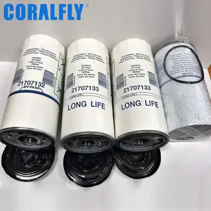 Coralfly Oil Filter 21707132 21707133 21707134 477556 466634 LF17505 For Volvo Heavy Duty Truck Parts