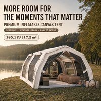 Tente familiale Coody 17.2 Familia Pro Air - Beige - Vente en gros - Tente de camping familiale - Tente de camping rapide pour l'extérieur