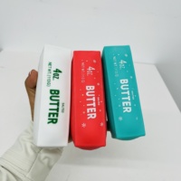 Mainan Squishy Fidget Penghilang Stres Bentuk Mentega Kecil 4oz, Tekstur Renyah, Lambat Mengembang, Promosi Natal