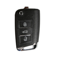 Clé télécommande universelle Xhorse série XK filaire 4 boutons ABS pour voiture, compatible VVDI Key Tool XKKF20EN XKMQB1EN XKB501EN XKB508EN XKB510EN